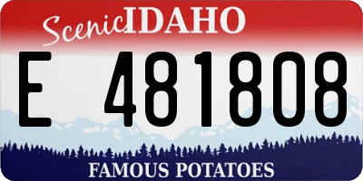 ID license plate E481808