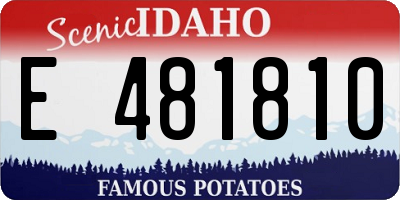 ID license plate E481810