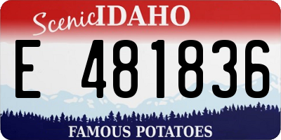 ID license plate E481836