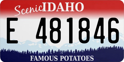ID license plate E481846