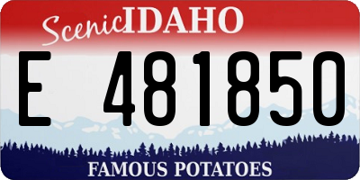 ID license plate E481850