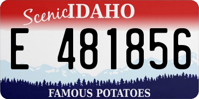 ID license plate E481856