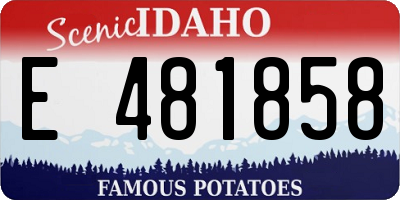ID license plate E481858