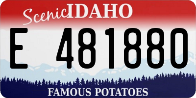 ID license plate E481880