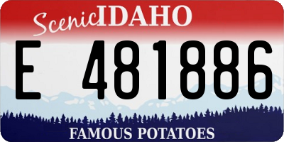 ID license plate E481886