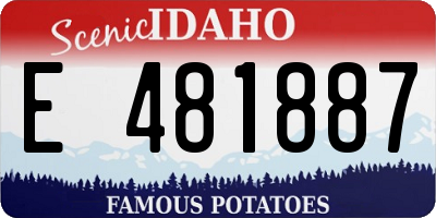 ID license plate E481887