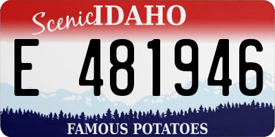 ID license plate E481946