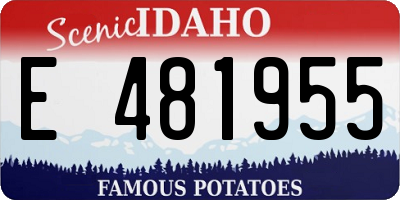 ID license plate E481955