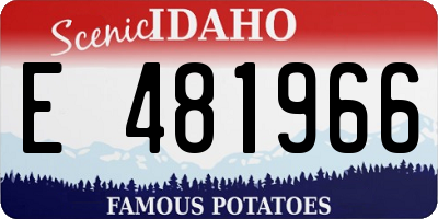 ID license plate E481966
