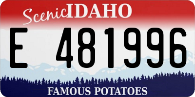 ID license plate E481996