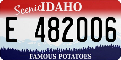 ID license plate E482006