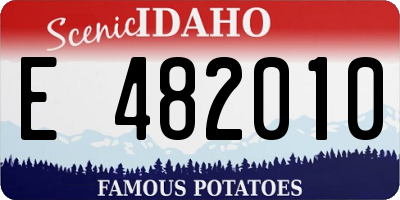 ID license plate E482010