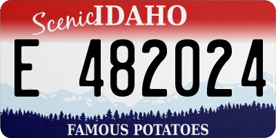 ID license plate E482024