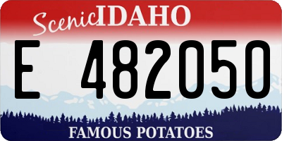 ID license plate E482050