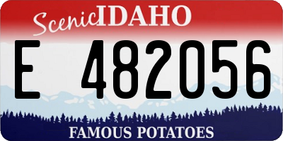ID license plate E482056
