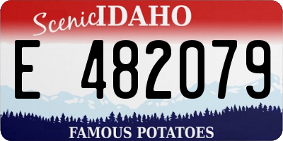 ID license plate E482079