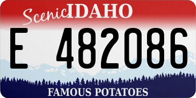 ID license plate E482086