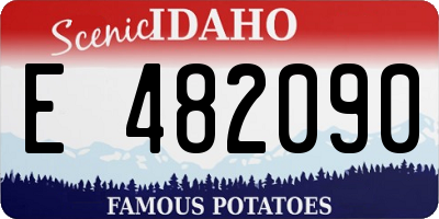ID license plate E482090