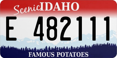 ID license plate E482111