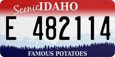 ID license plate E482114