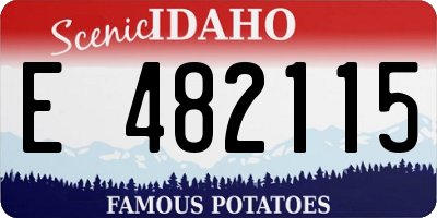 ID license plate E482115