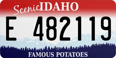 ID license plate E482119