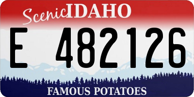 ID license plate E482126