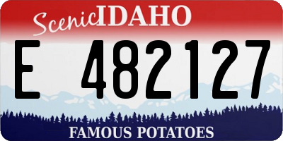 ID license plate E482127