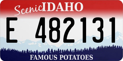 ID license plate E482131