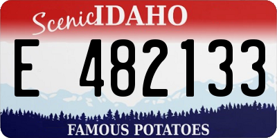ID license plate E482133