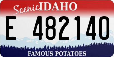 ID license plate E482140