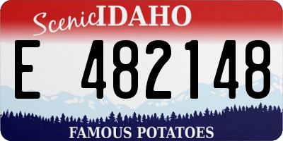 ID license plate E482148