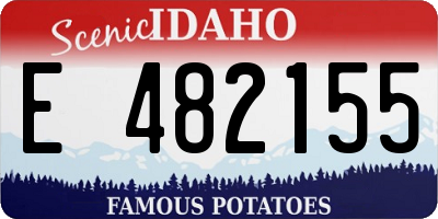 ID license plate E482155