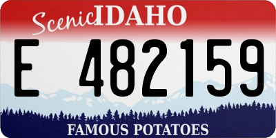 ID license plate E482159
