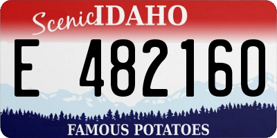 ID license plate E482160