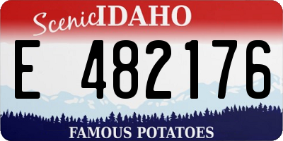 ID license plate E482176