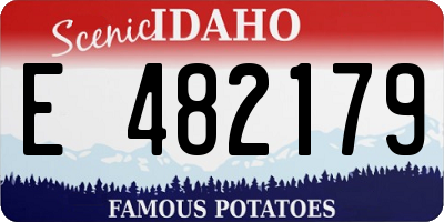 ID license plate E482179