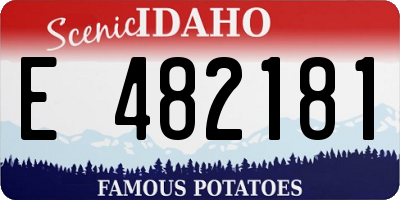 ID license plate E482181