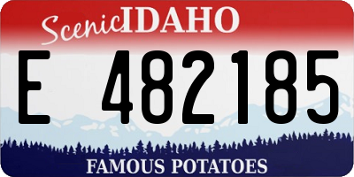 ID license plate E482185