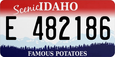 ID license plate E482186