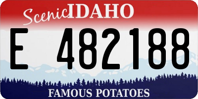ID license plate E482188