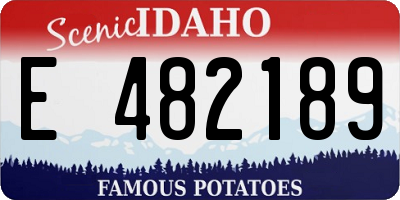 ID license plate E482189