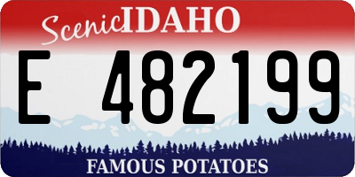 ID license plate E482199