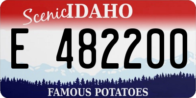 ID license plate E482200