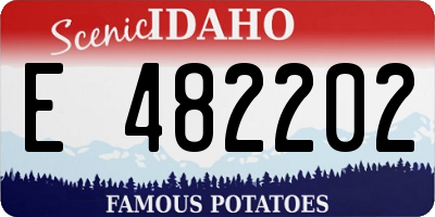 ID license plate E482202