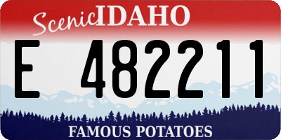 ID license plate E482211
