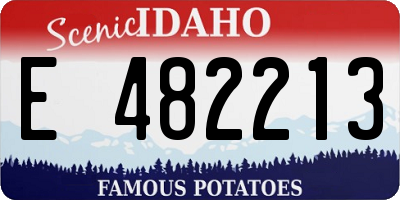 ID license plate E482213