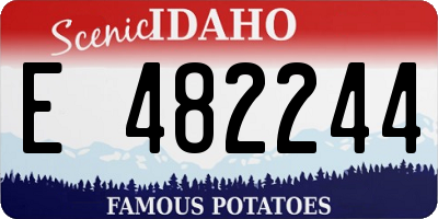 ID license plate E482244