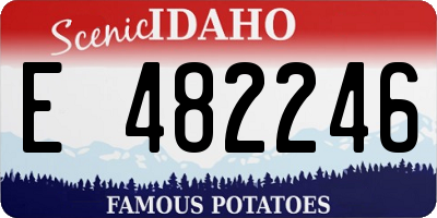 ID license plate E482246