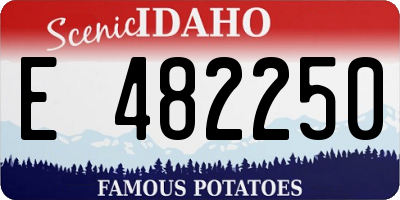 ID license plate E482250
